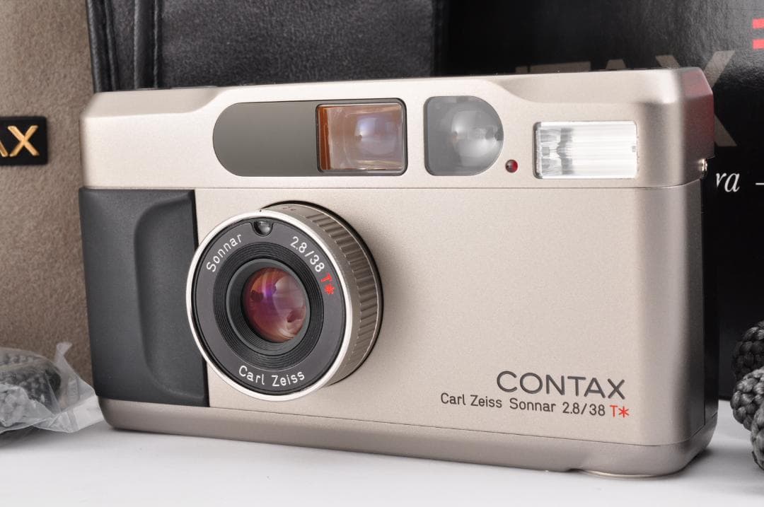 Contax T2 ゴールドチタン Point & Shoot 箱付 #FJ05