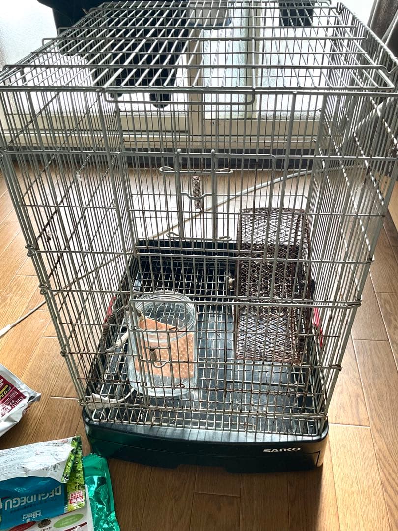 デグー飼育セット イージーホーム40ハイ サイレントホイール ヒーター 砂ビン