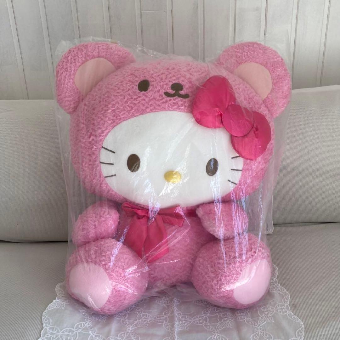 【 新品・未使用 】　超特大！　ハローキティ　ぬいぐるみ　ピンク　くま　激カワ♡