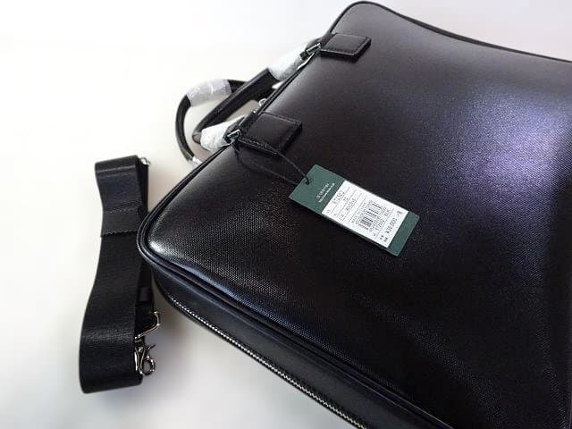 【新品本物】IS/IT(イズイット）2wayビジネスバッグ/黒￥39,600-