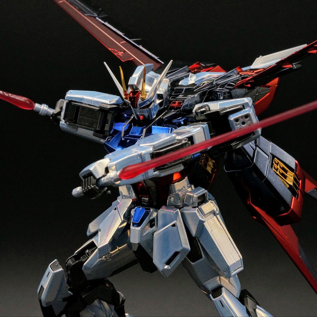 ガキマガリ【メッキ仕様】MG パーフェクト ストライクガンダム 完成品