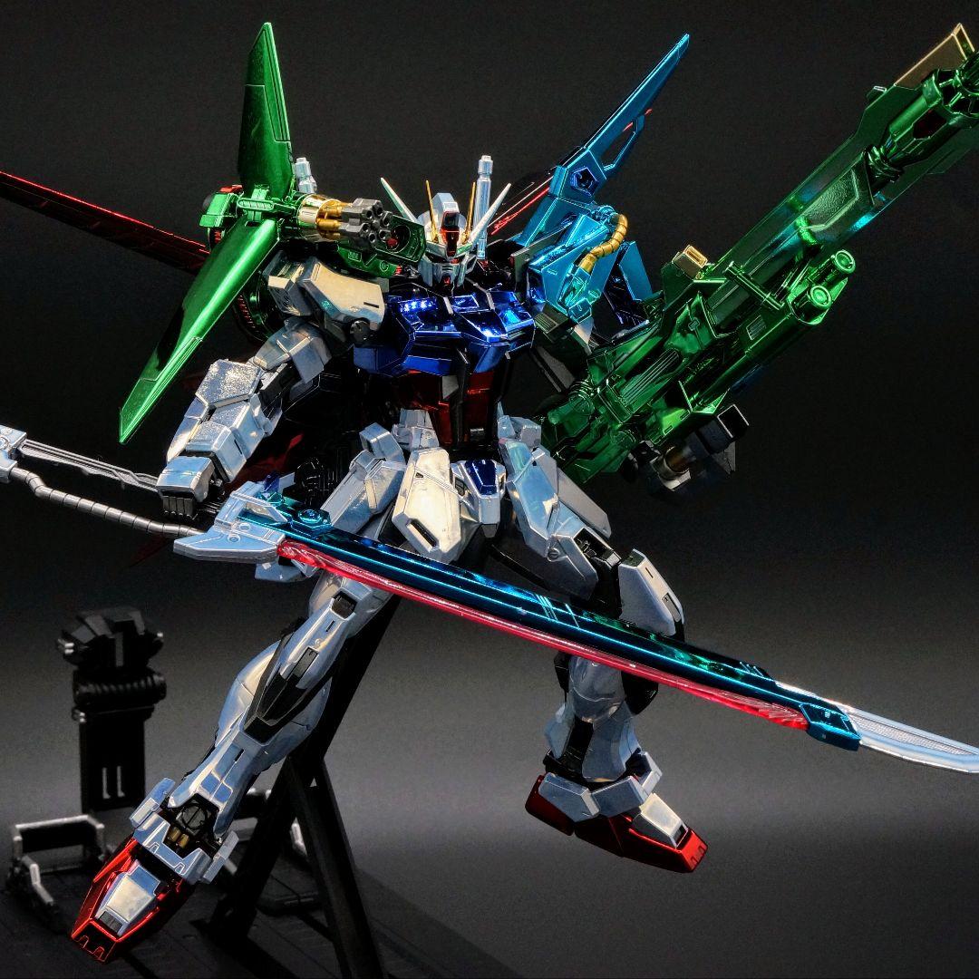 ガキマガリ【メッキ仕様】MG パーフェクト ストライクガンダム 完成品