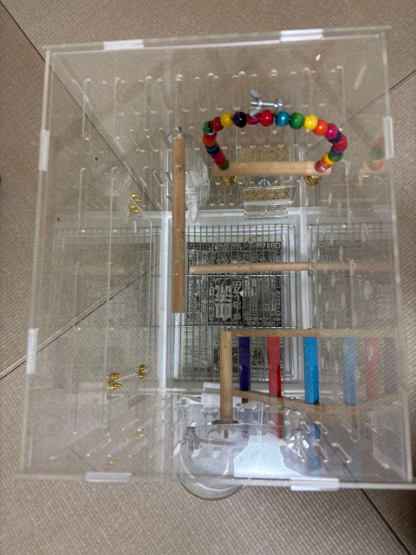 ◼︎リコ◼︎ 透明アクリル鳥かご