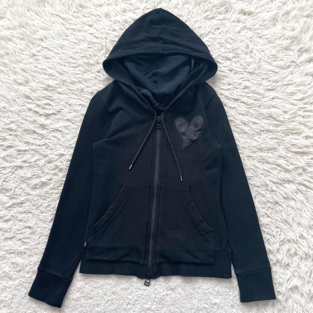 Roen 2way スカル　ネックウォーマー　パーカー　ジップ　ライダース