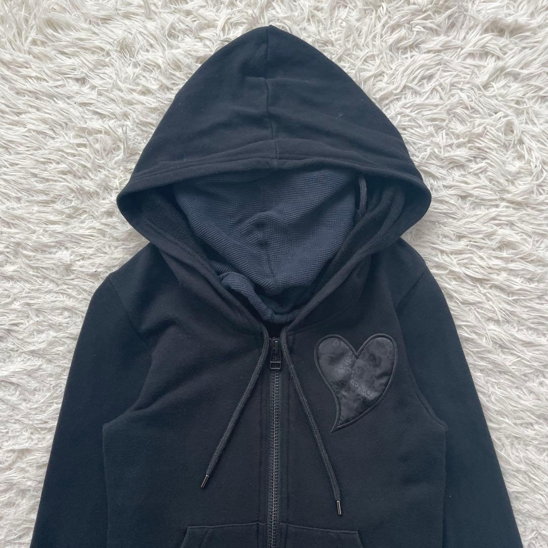 Roen 2way スカル　ネックウォーマー　パーカー　ジップ　ライダース