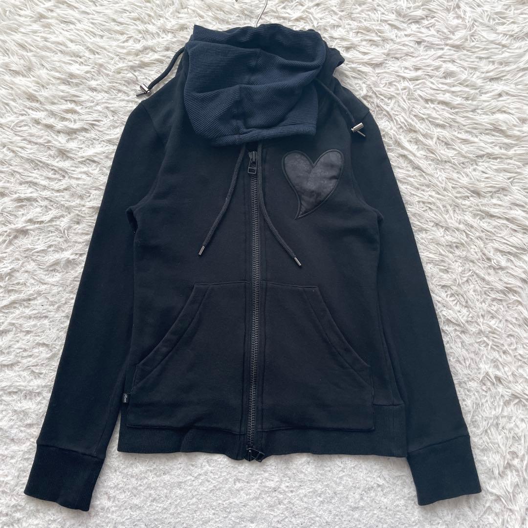 Roen 2way スカル　ネックウォーマー　パーカー　ジップ　ライダース