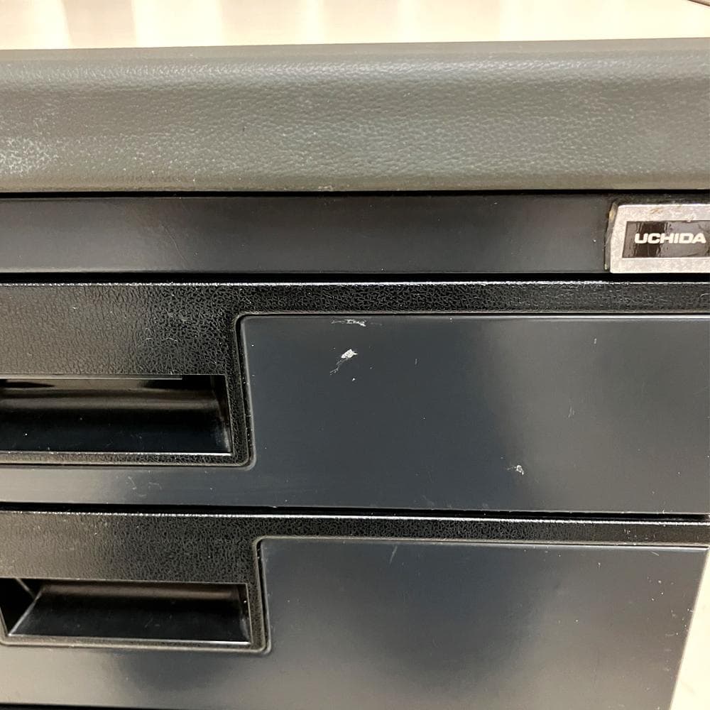 #2774-4　UCHIDA　スチールワゴン　サイドワゴン　デスクワゴン