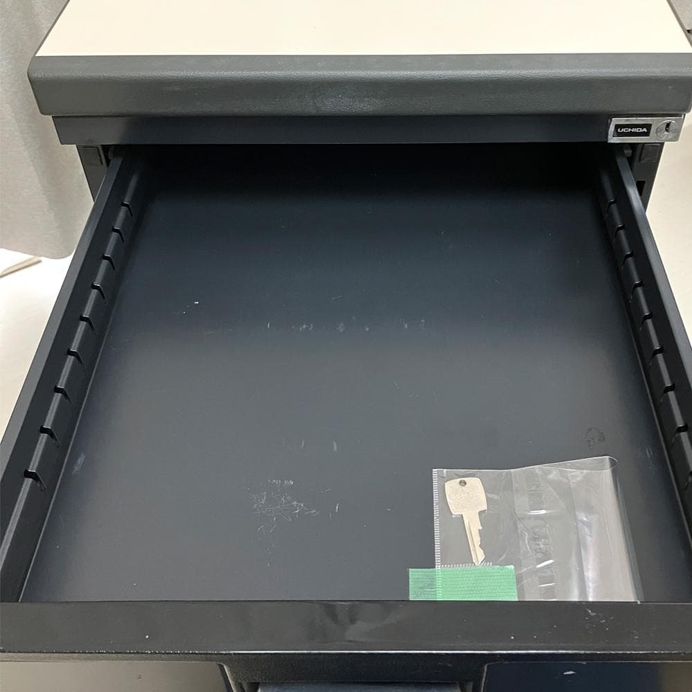 #2774-4　UCHIDA　スチールワゴン　サイドワゴン　デスクワゴン