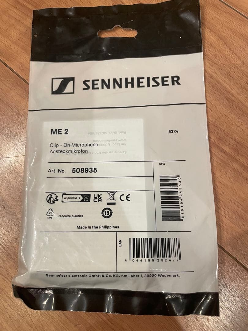 Sennheiser ME 2 ラベリアマイク 品番：508935