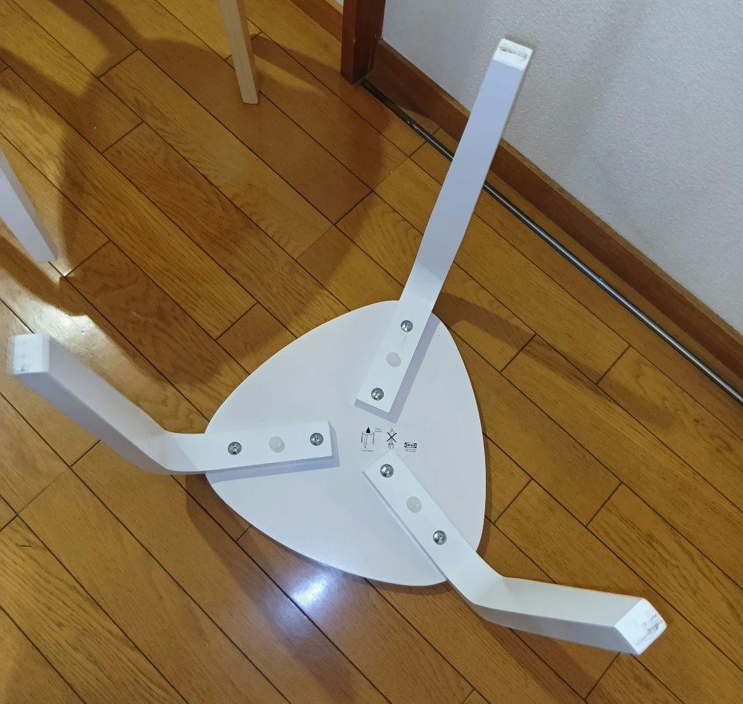 IKEA KYRRE シルレ スツール ナチュラル 1脚　ホワイト2脚　セット