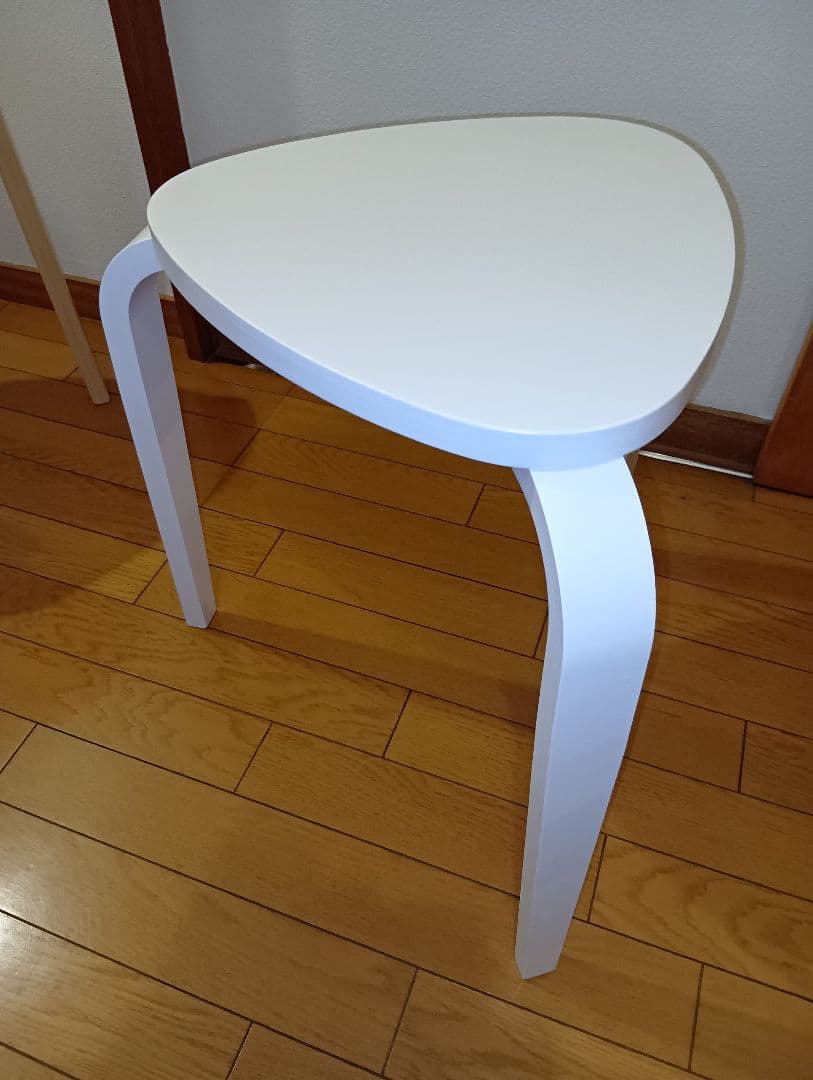 IKEA KYRRE シルレ スツール ナチュラル 1脚　ホワイト2脚　セット