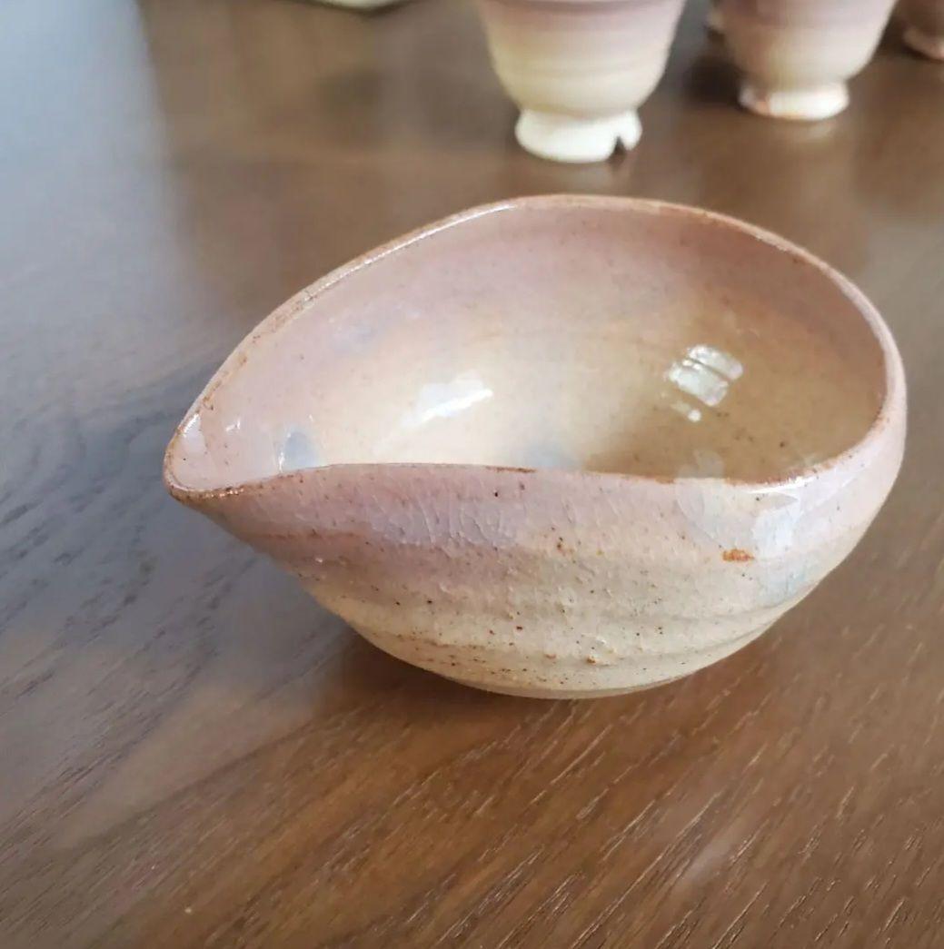 萩焼　11代 大和松雁作　玉露茶器セット