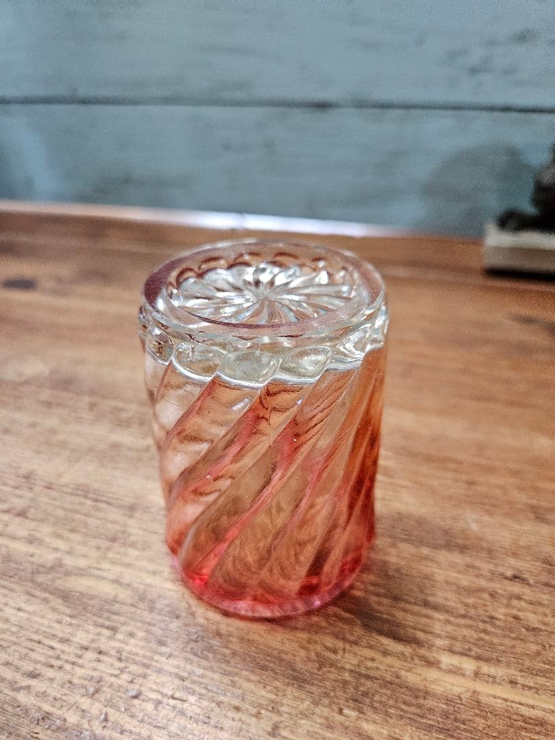 オールドバカラ BACCARAT バンブー ローズ グラス ボトル 花器 一輪挿