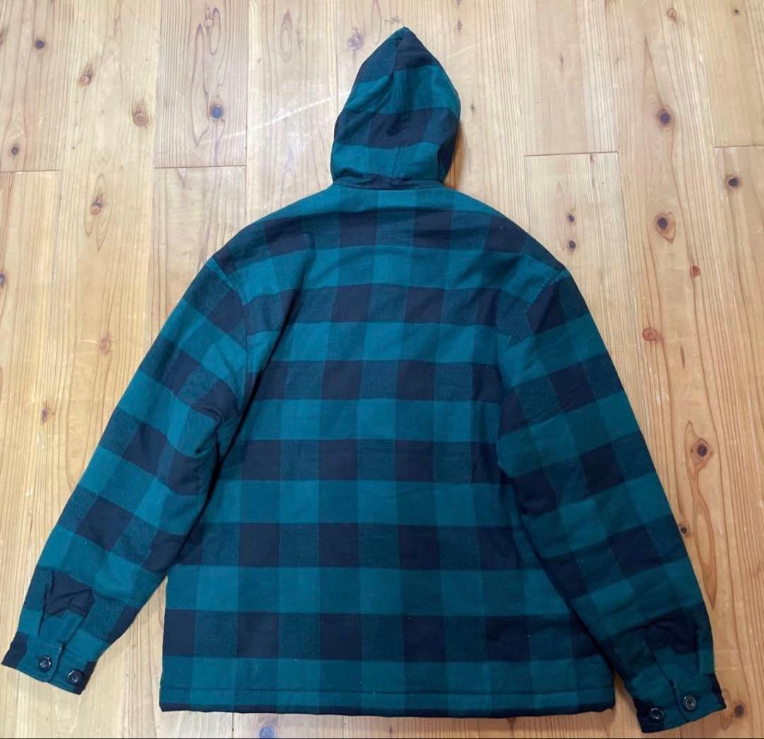 Carhartt フード付きジャケット 緑と黒チェック