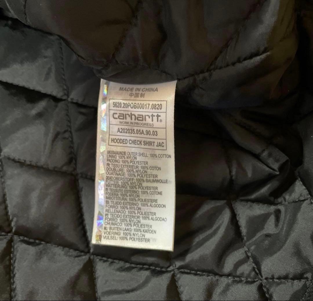 Carhartt フード付きジャケット 緑と黒チェック