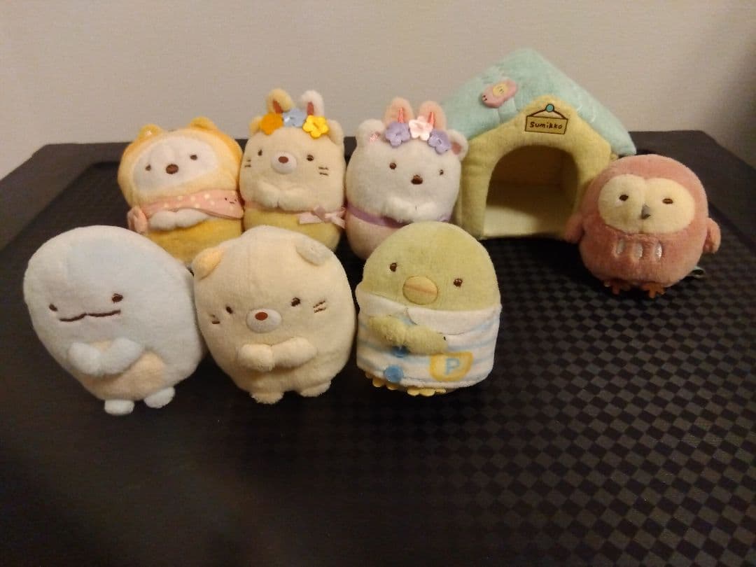 すみっコぐらし キャリーケース　ウーニーズぬいぐるみ　本　扇風機　17点セット