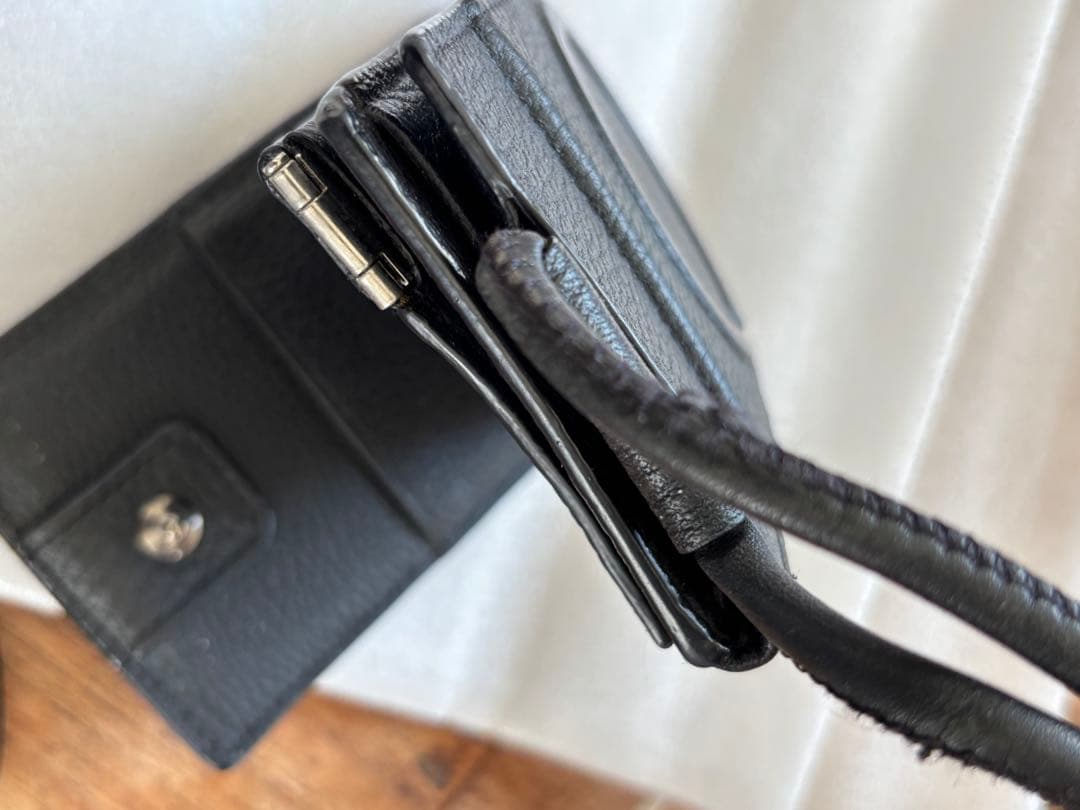 objcts.ioレザー ・ストラップ付きウォレットカードケース