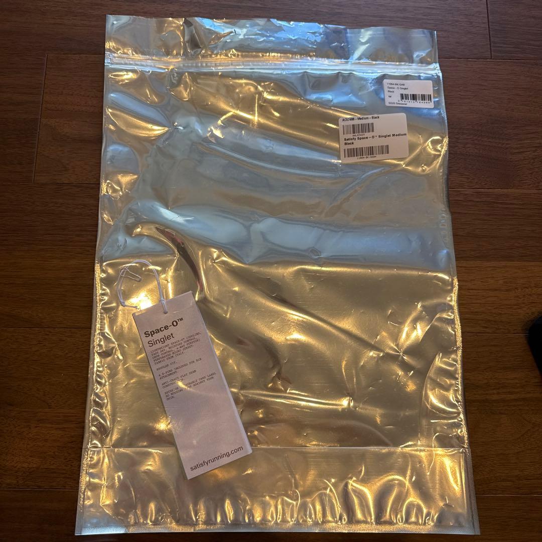 【サイズM】SATISFY メッシュタンクトップ ブラック