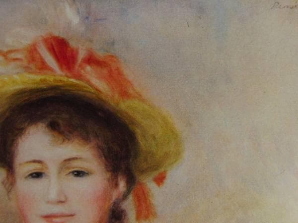 ルノワール、「JEUNE FEMME AU CORSAGE ROUGE」