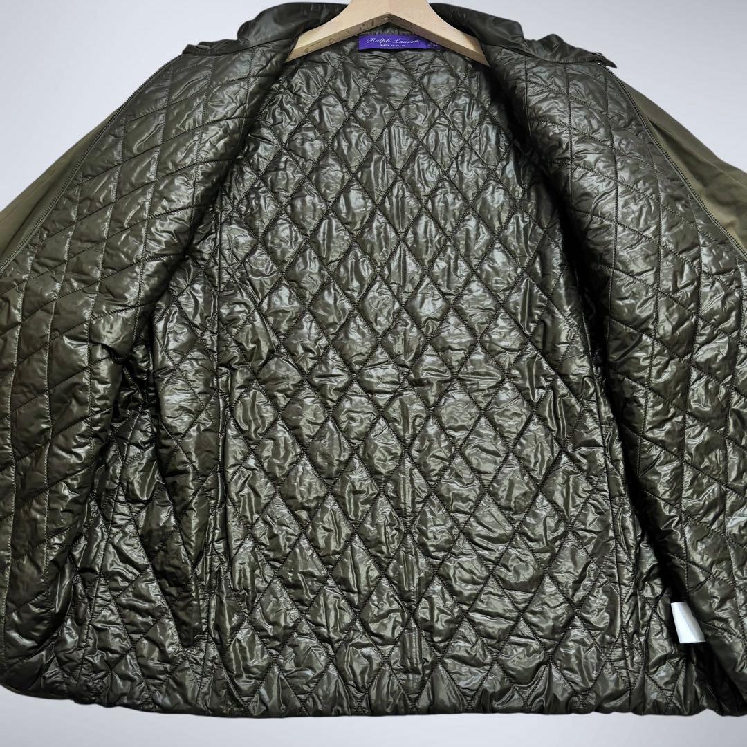 【希少XL】最高級ラルフローレンパープルレーベル ストレッチ ライダース カーキ