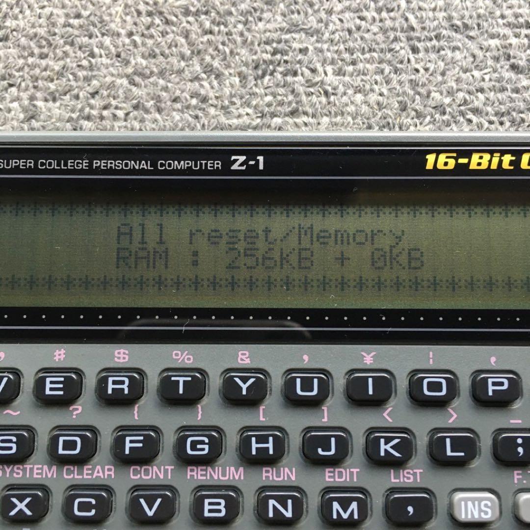 CASIO ポケットコンピュータ Z-1 、256KB増設済み　ジャンク