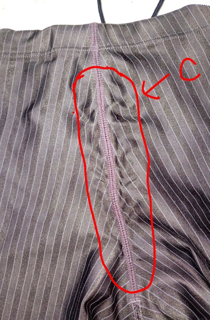 マ*ク様 asics競泳水着メンズロングスパッツ【Tライナーアローウェーブ】