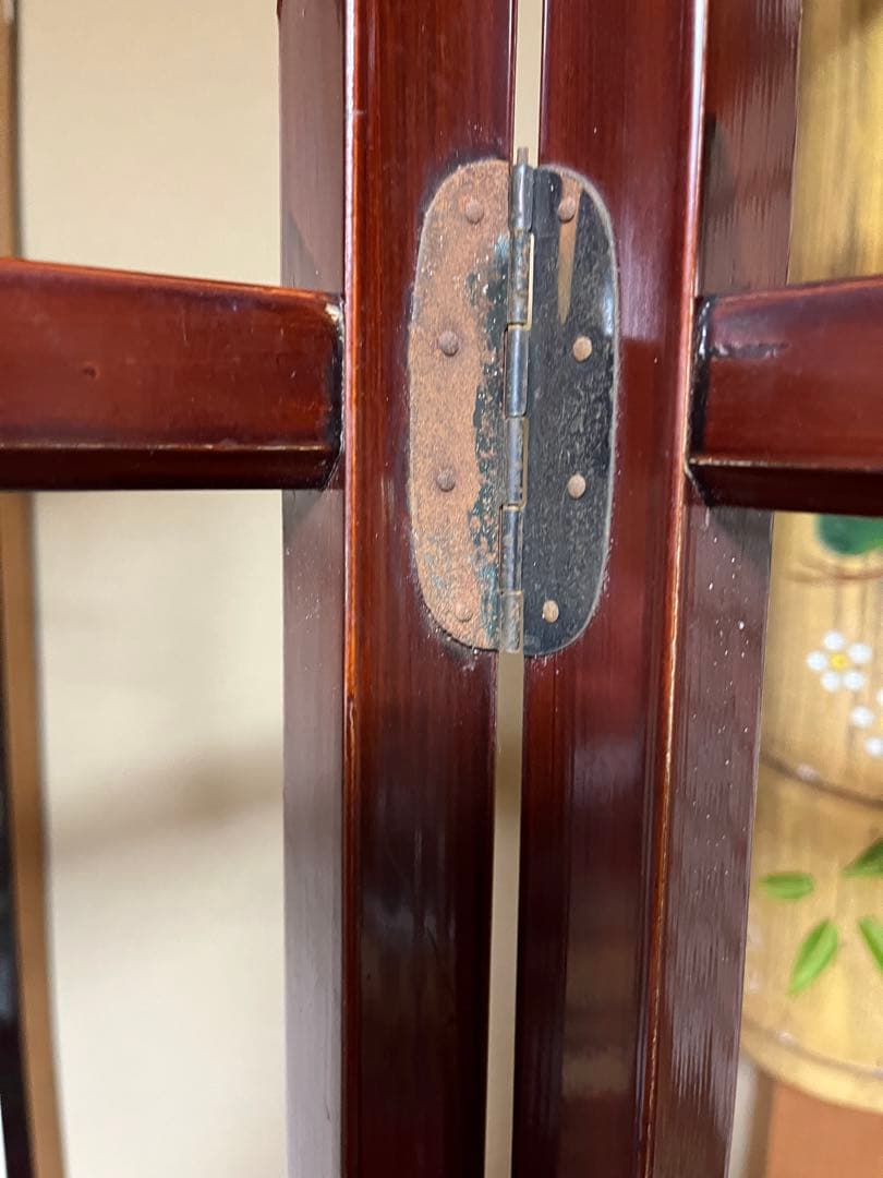 昭和レトロ木製 衣紋掛け ハンガーラック 折り畳み式 古道具 古民家　衣桁