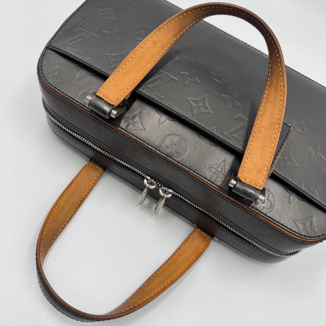 ルイヴィトン モノグラム マット シェルトン ハンドバッグ ノワール