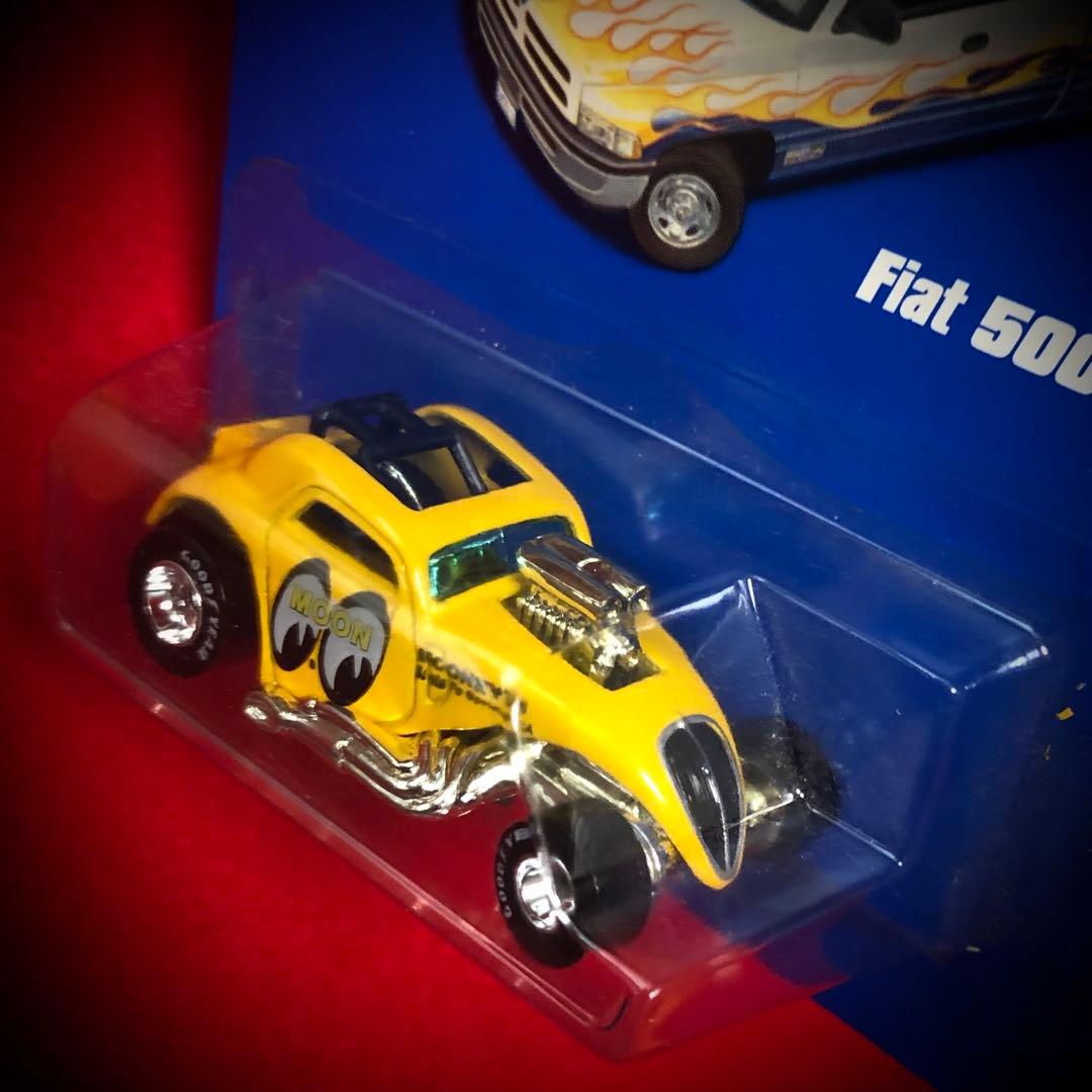 超レア HotWheel Fiat500C 特別版 ムーンアイズ リアルライダー