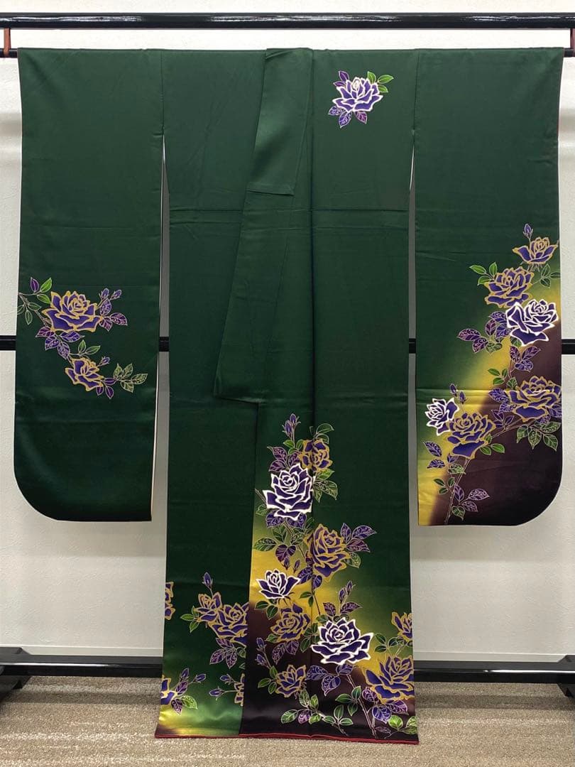 振袖 豪華 型染め モダン 個性的 紋意匠 身丈166cm