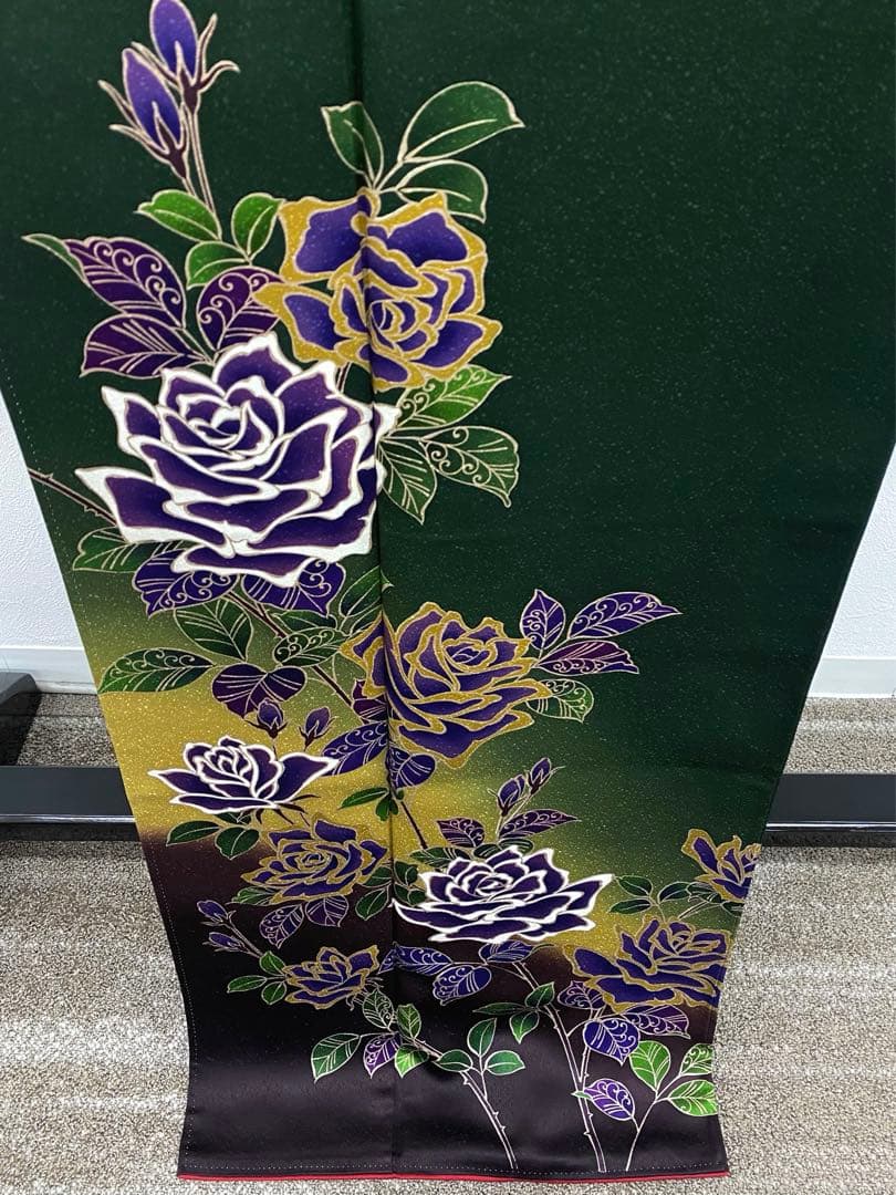 振袖 豪華 型染め モダン 個性的 紋意匠 身丈166cm