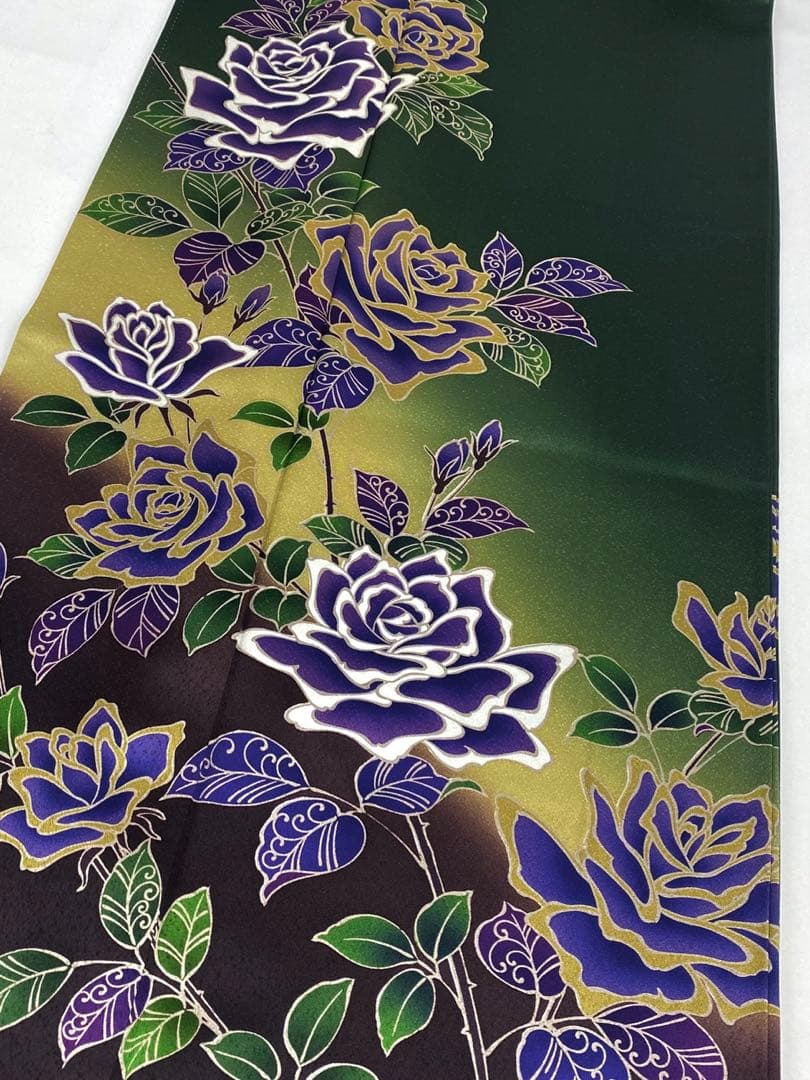 振袖 豪華 型染め モダン 個性的 紋意匠 身丈166cm