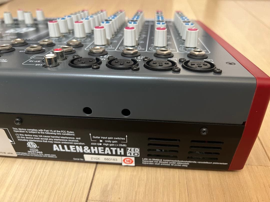 【超美品】ALLEN&HEATH ZED10 アナログミキサー
