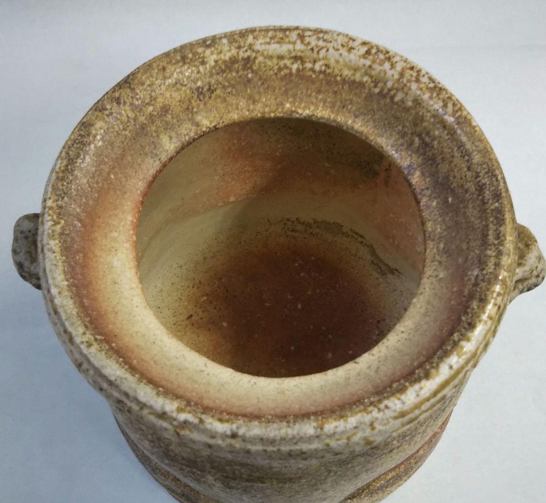 最終特価 茶道具 水指 信楽 耳付 古来窯 上田光春 6代直方 新品未使用