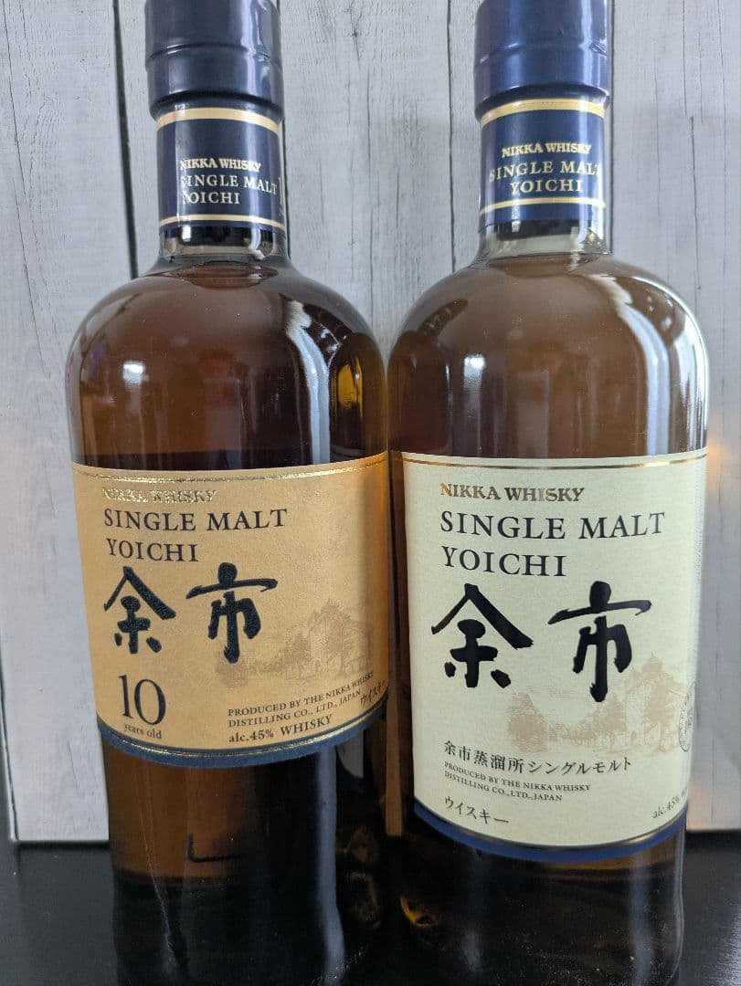 【新品未開封！】シングルモルト余市１０年と余市ノンエイジの飲み比べ２本セット