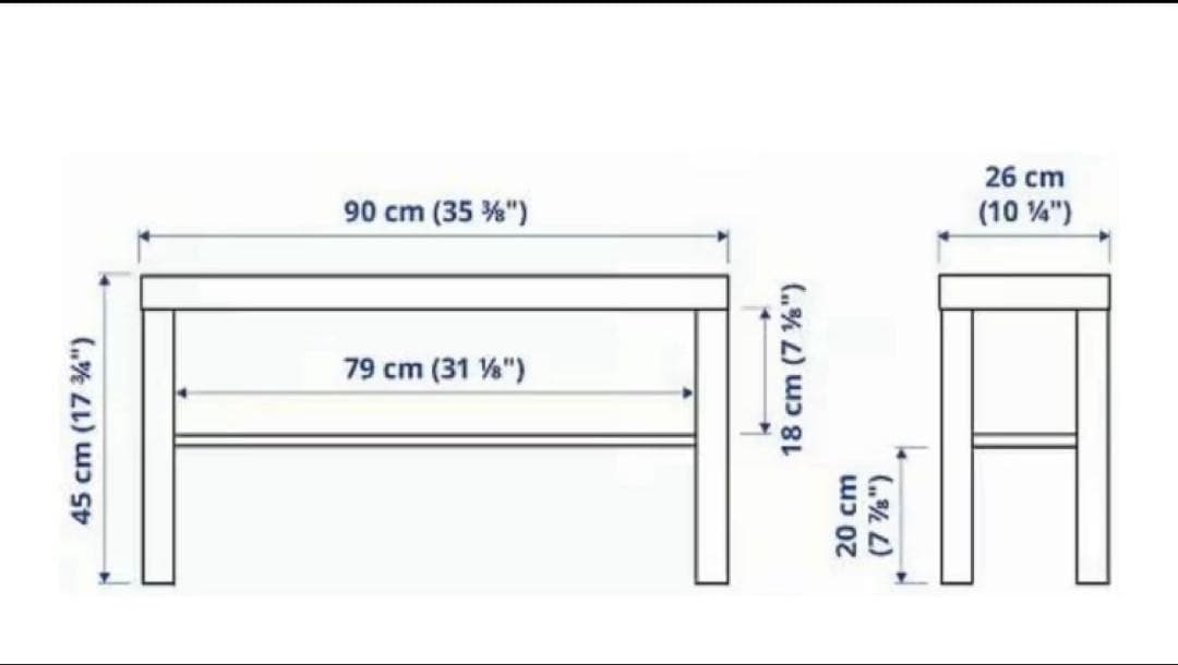 【新品・2個セット品】IKEA LACKテレビ台 サイドテーブル ホワイト