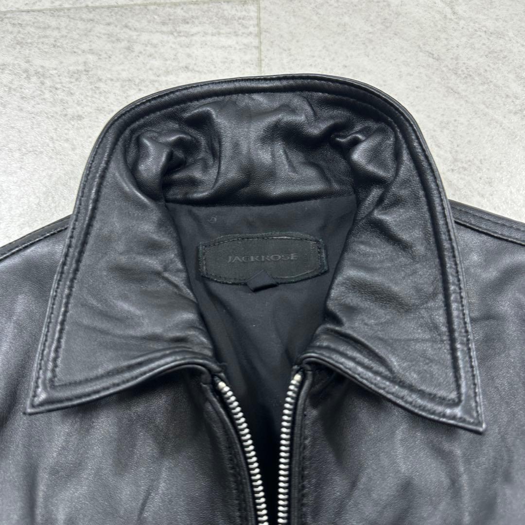 【ジャックローズ】ラムレザー トラッカー ジャケット シングル 本革（3）