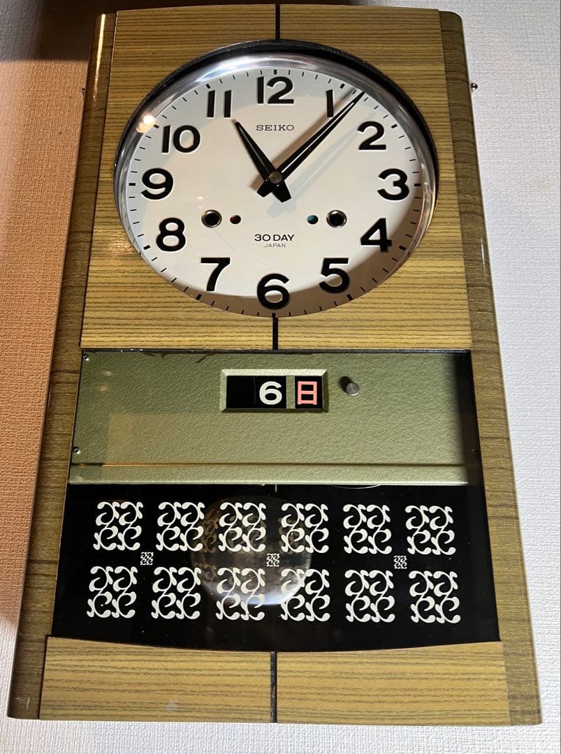 SEIKO精工30DAYゼンマイ掛け時計振り子時計柱時計ボンボン時計古時計稼働品