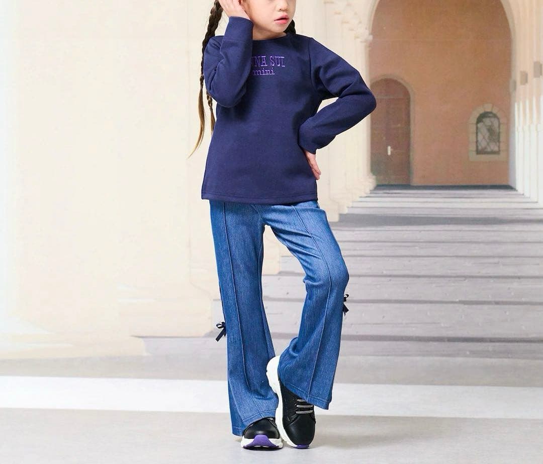 新品 今季 ANNA SUI mini フレアパンツ 140