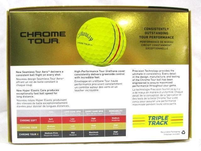 キャロウェイ クロムツアー トリプルトラック イエロー 2ダースセット