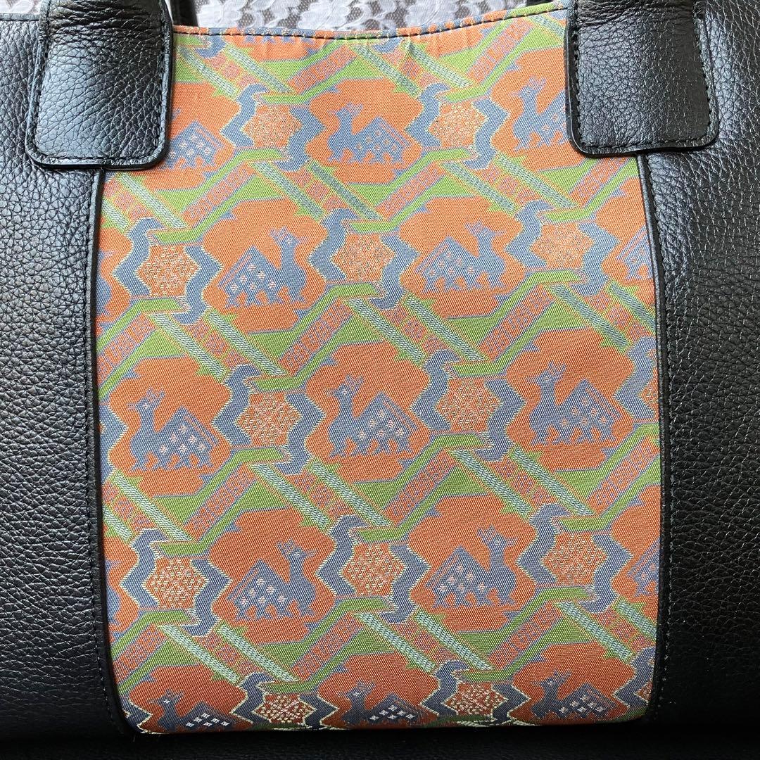 【新品】錦匠 龍村錦 龍村美術織物 名物裂 経錦 鹿文有栖川錦 ×レザー バッグ