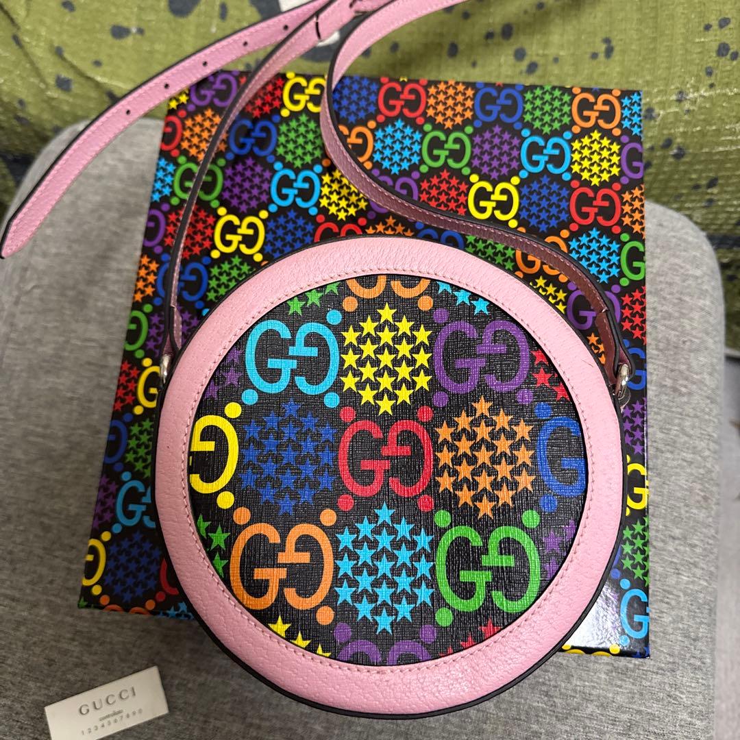 GUCCI グッチ GG サイケデリック マルチカラー ショルダー バッグ