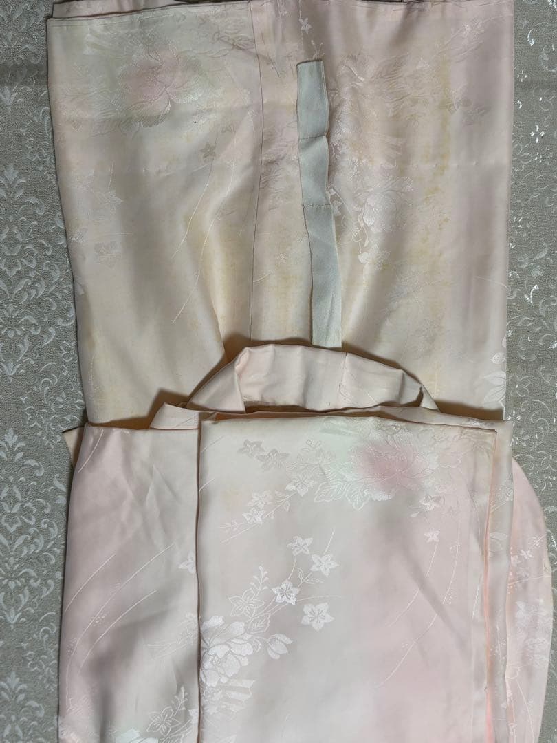 黒絞り　金箔細工　振袖　桜花図　豪華　トールサイズ　裄65.5身丈170㎝