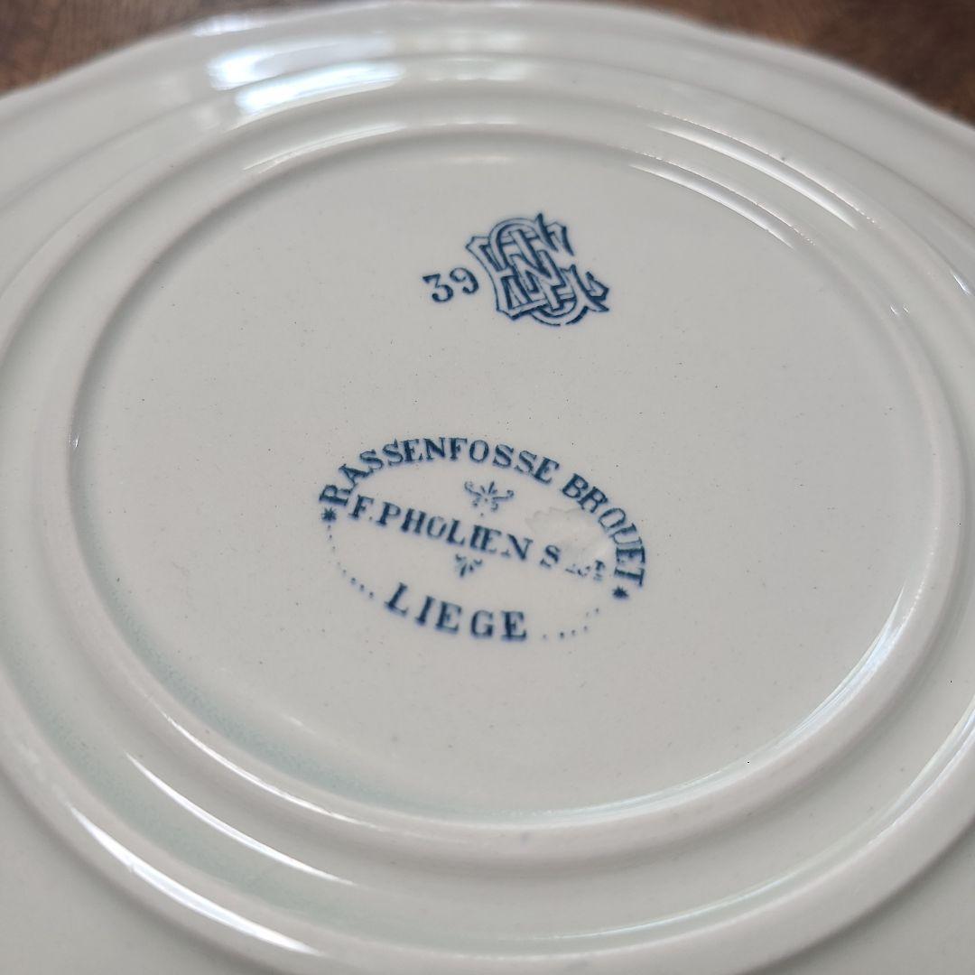 GIEN モノグラム　プレート　アンティーク　フランス　gien