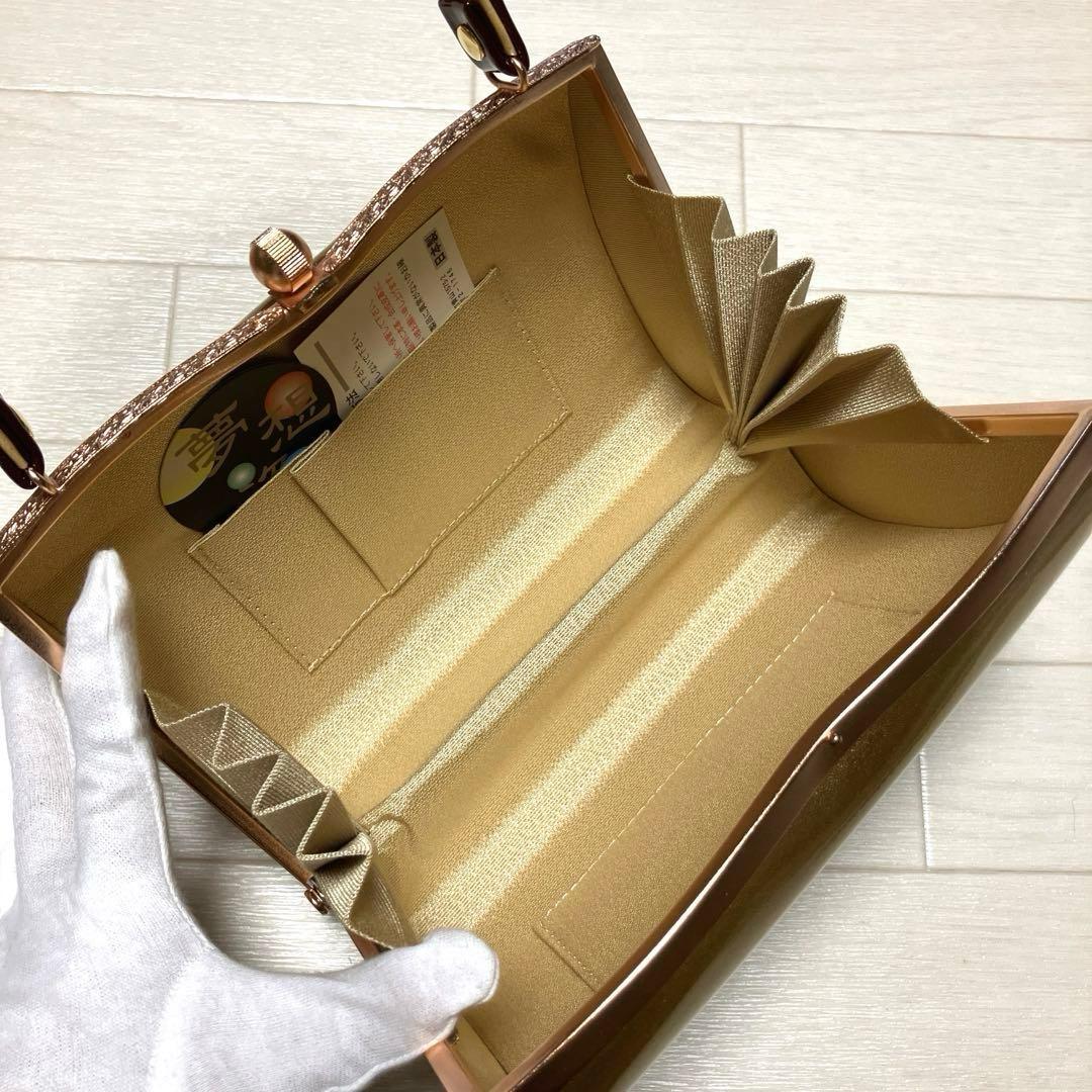 《未使用・箱付き》京都きもの友禅　夢想姿　草履バッグセット　金彩　螺鈿