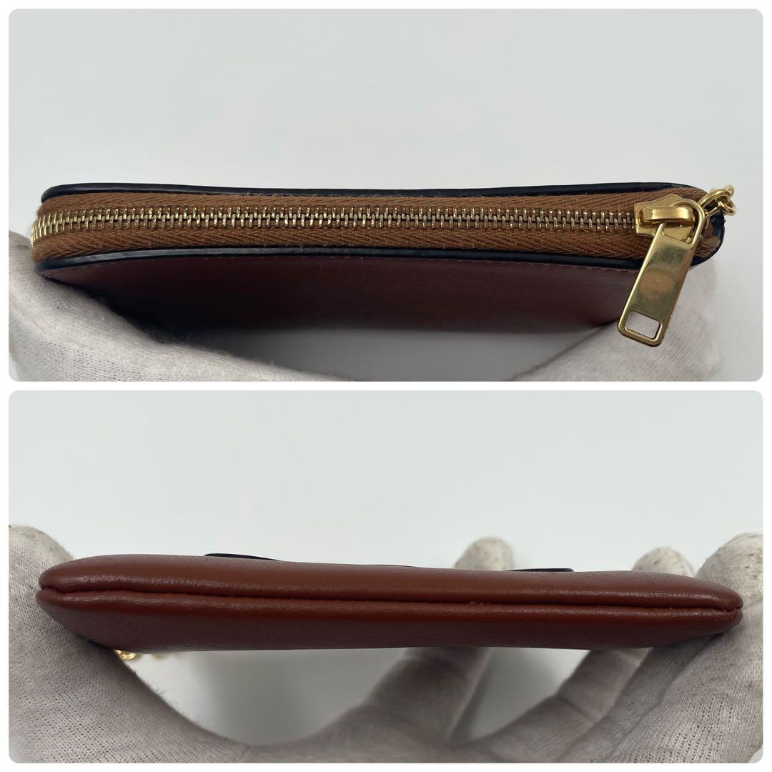 【✨美品】セリーヌ ケース キュイル トリオンフ キーリング付 ブラウン