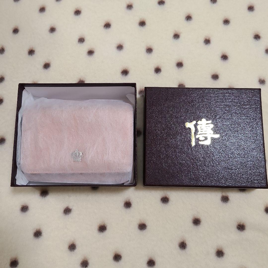 【傳濱野】カードが最大40枚入る二つ折財布Litolo(リトロ)シェルピンク