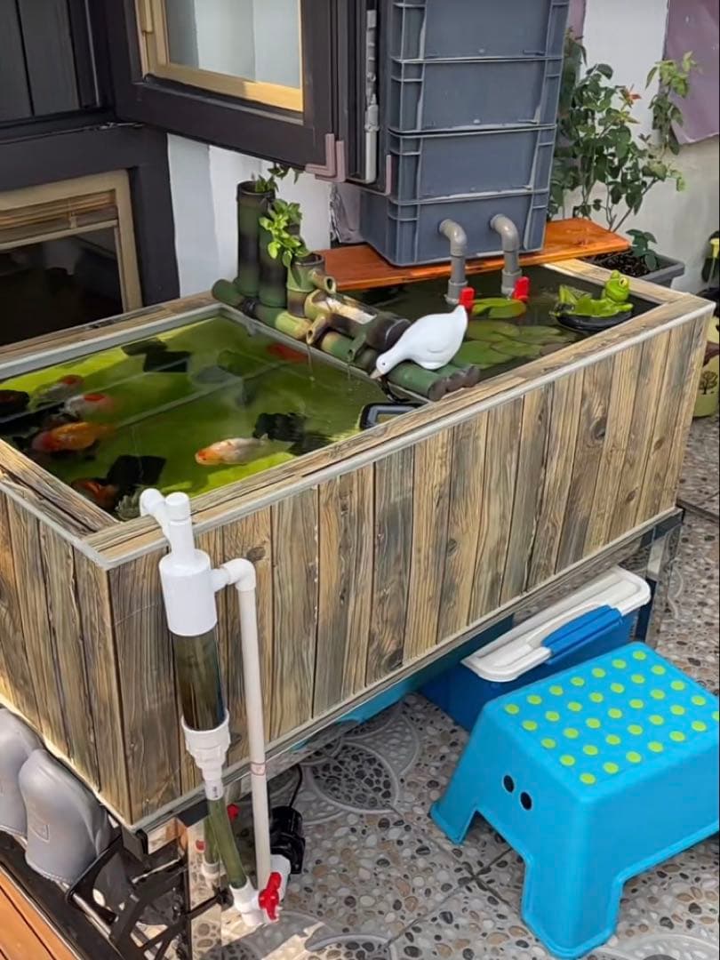 45w水中ポンプ付き万能濾過装置 池フィルター最高濾過装置(大)当日発送送料込み