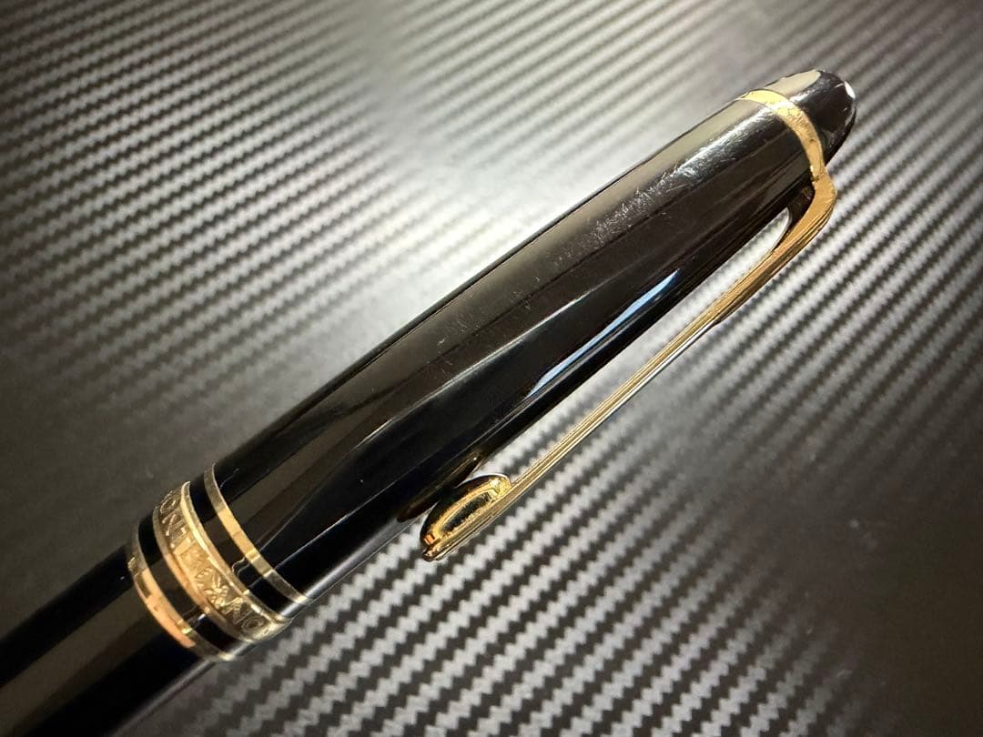 美品 エボナイト芯 モンブラン 144 ブラック 全金 F 細字 万年筆
