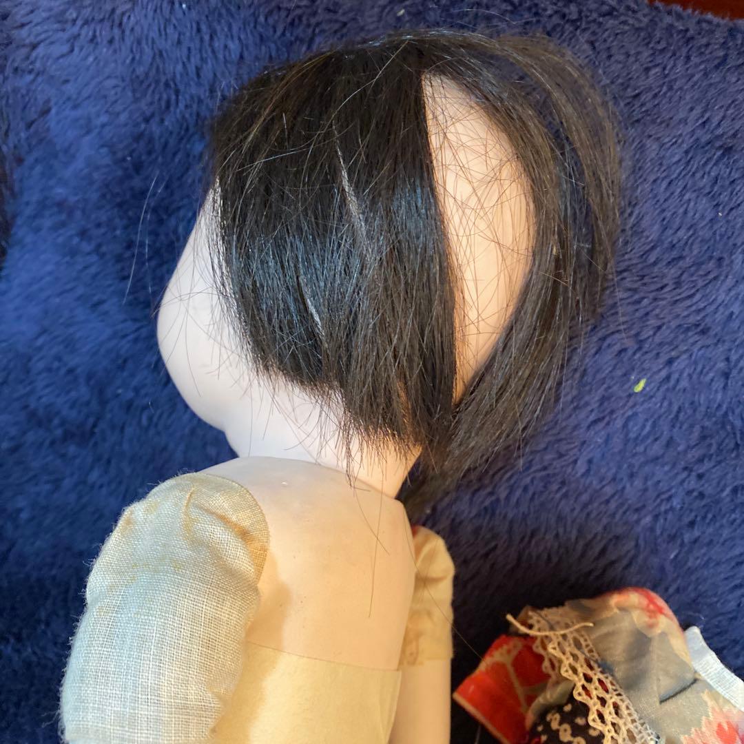 古い　市松人形　英山作　大正時代　４０ｃｍ